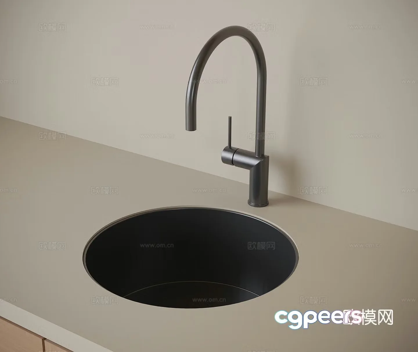 Modern wash basin 3d model