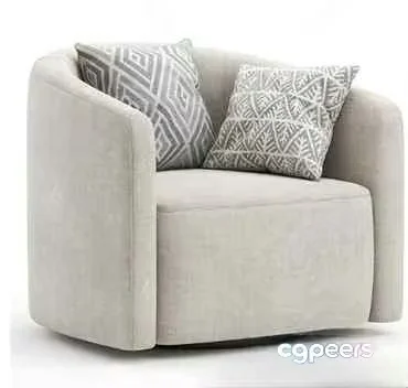 Modern Beige Chair 3D Model – 23116 – VRAY Render