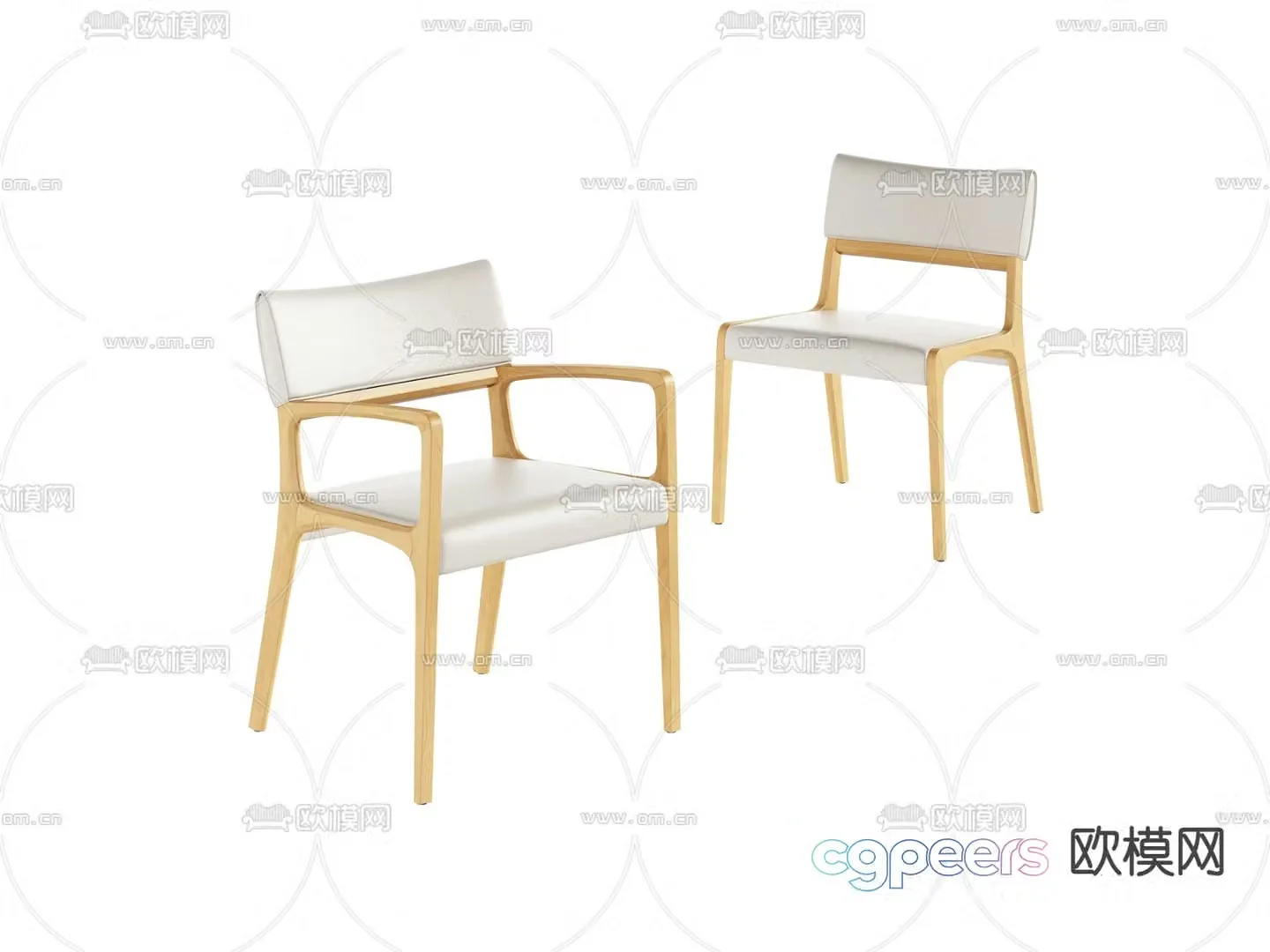 Modern chair leisure chair 3d model