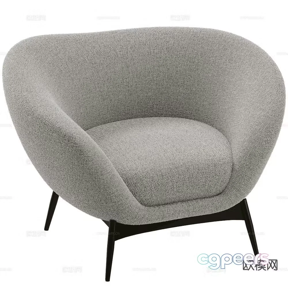 Saba chair lounge chair sofa chair 3d model