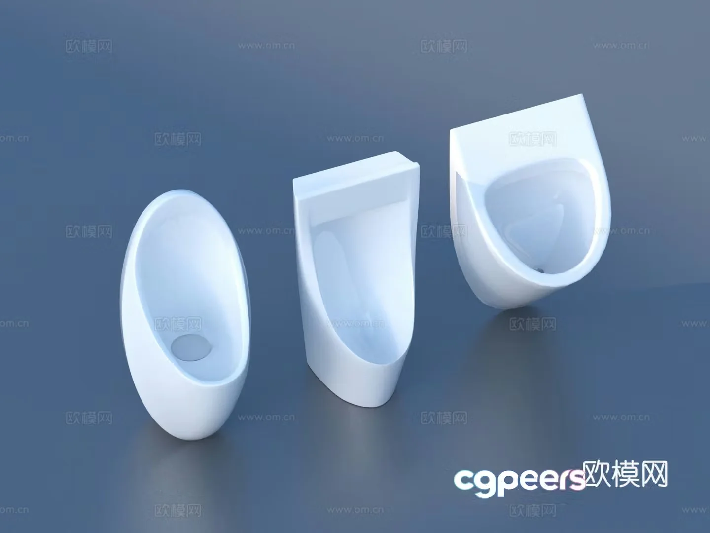 Urinal urinary pool 3d model