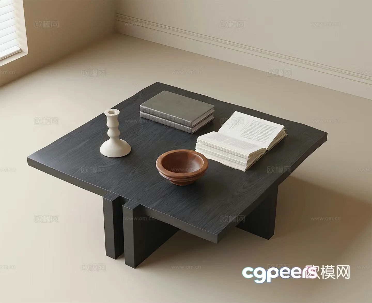 Medieval style coffee table 3D model
