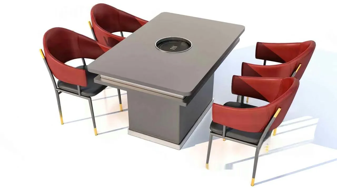Modern Dining Table 3D Model – 8998 – VRAY Render
