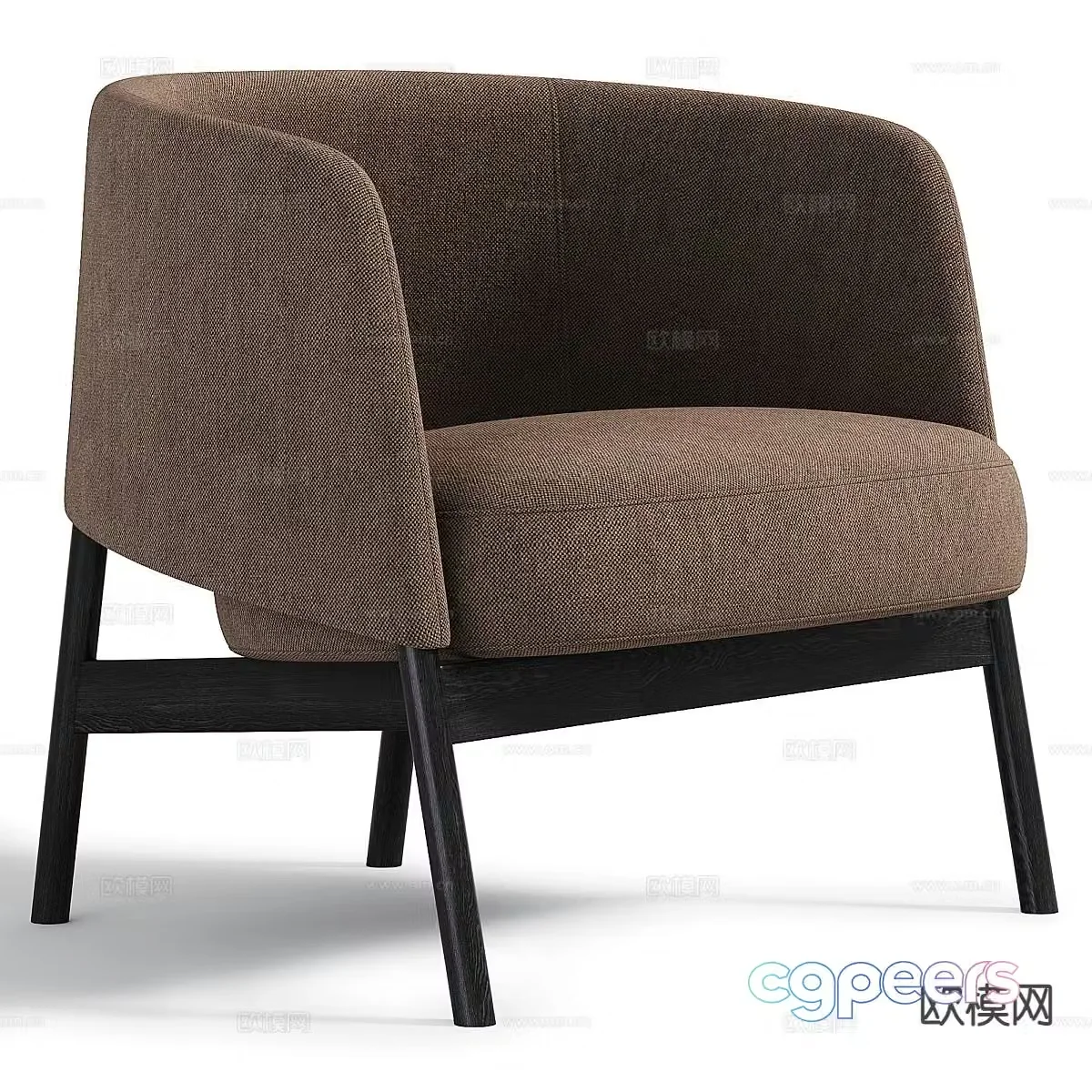 Modern chair leisure chair 3d model