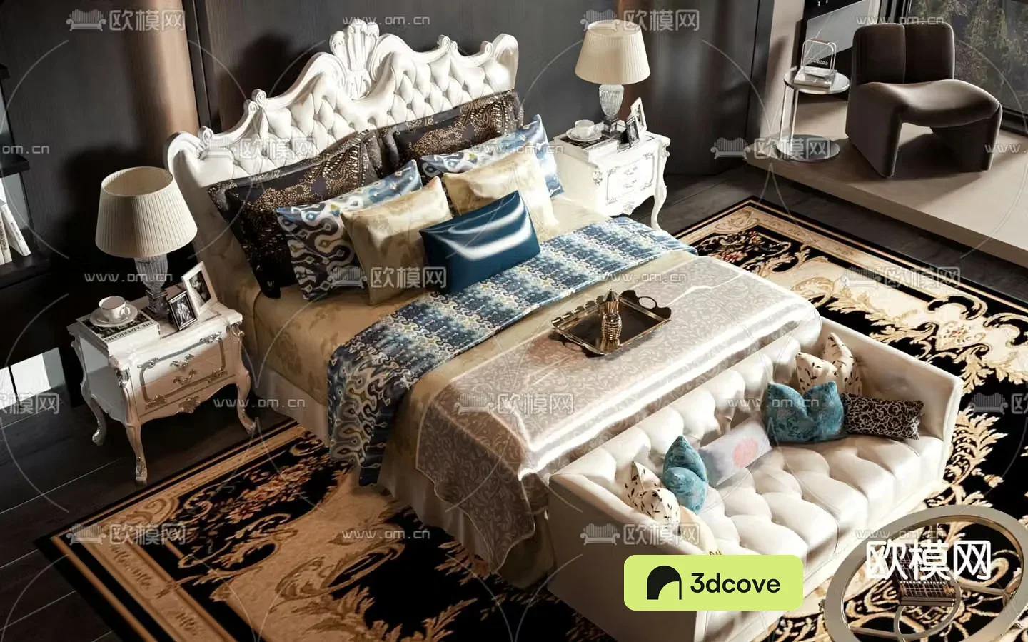 European double bed