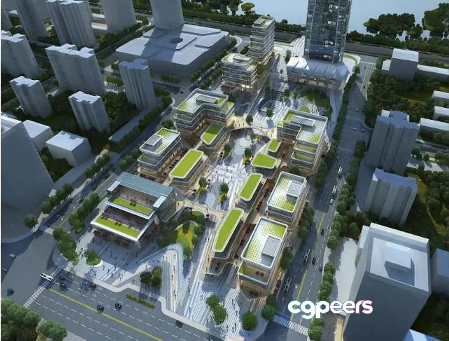 Urban Development Plan 3D Model – 1846 – VRAY Render