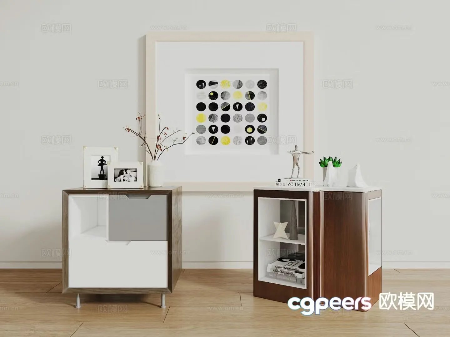 bedside table 3d model