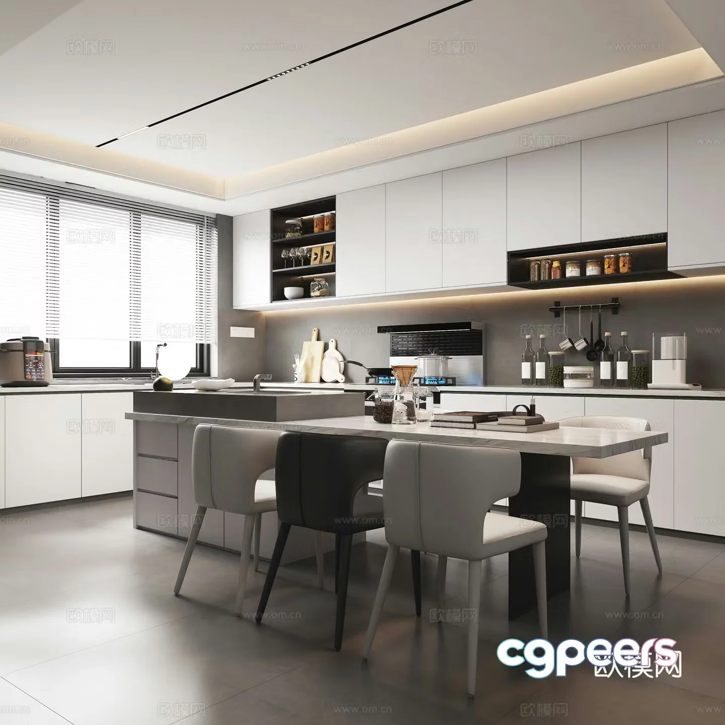 Modern kitchen 3d model