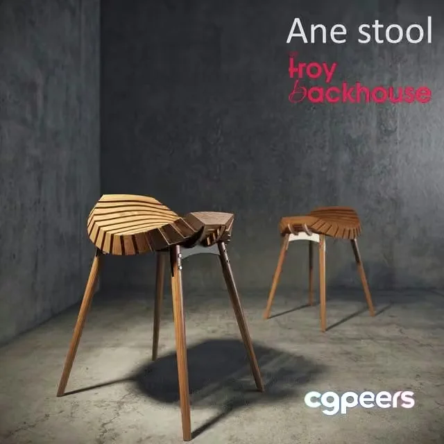 3ds Max Free – Ane stool by Troy Backhouse