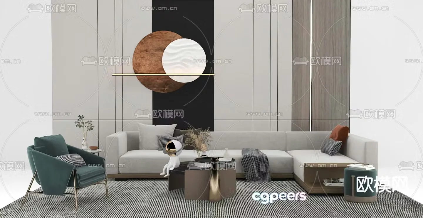 Sectional sofa corner sofa 3d model