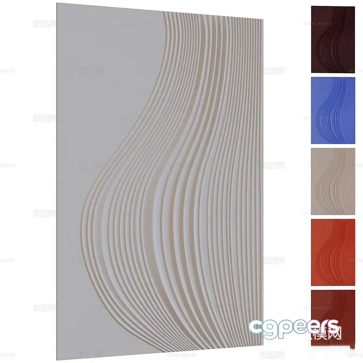 New Chinese gypsum hanging decoration 3D model