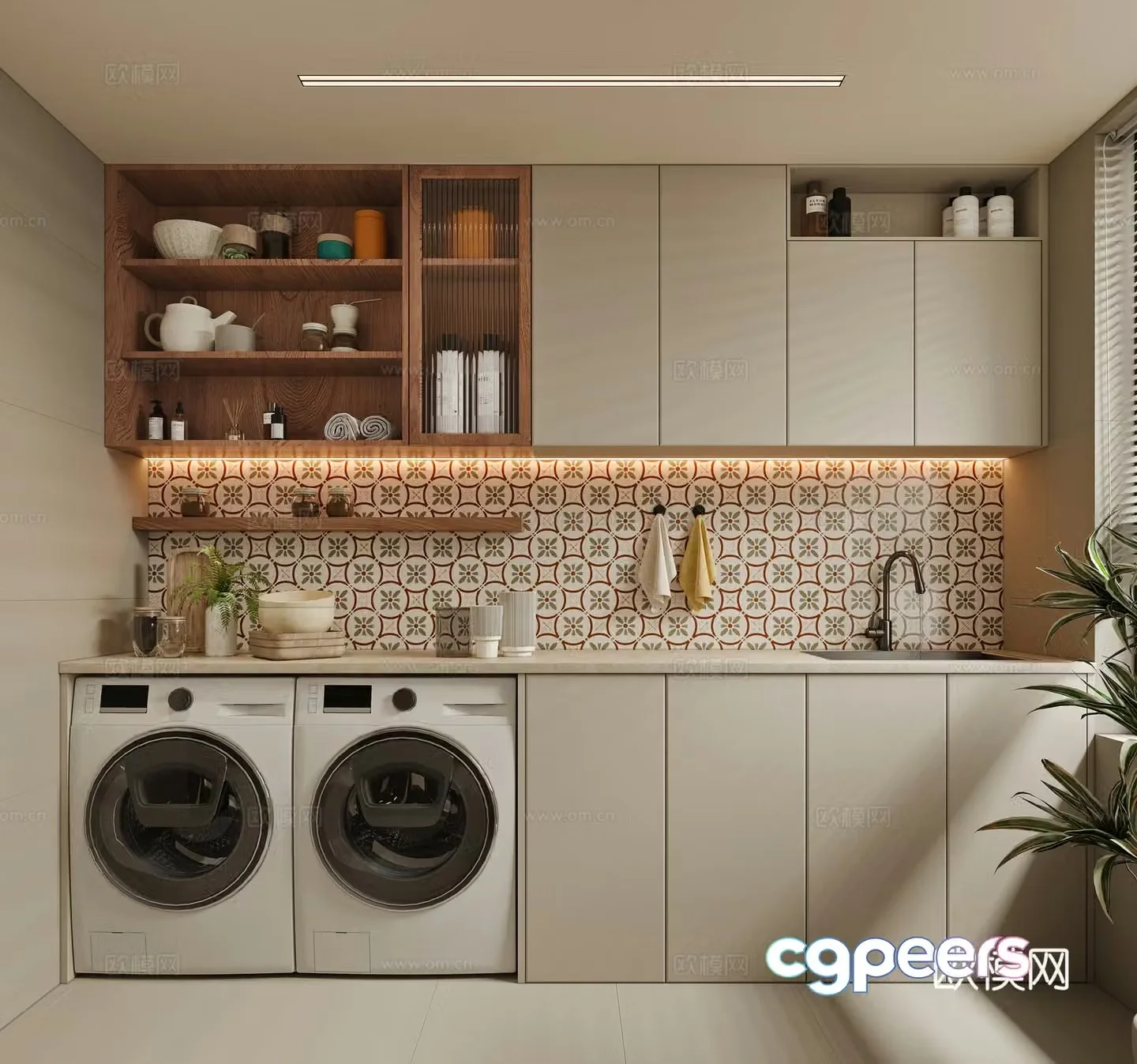 Laundry room 3d model
