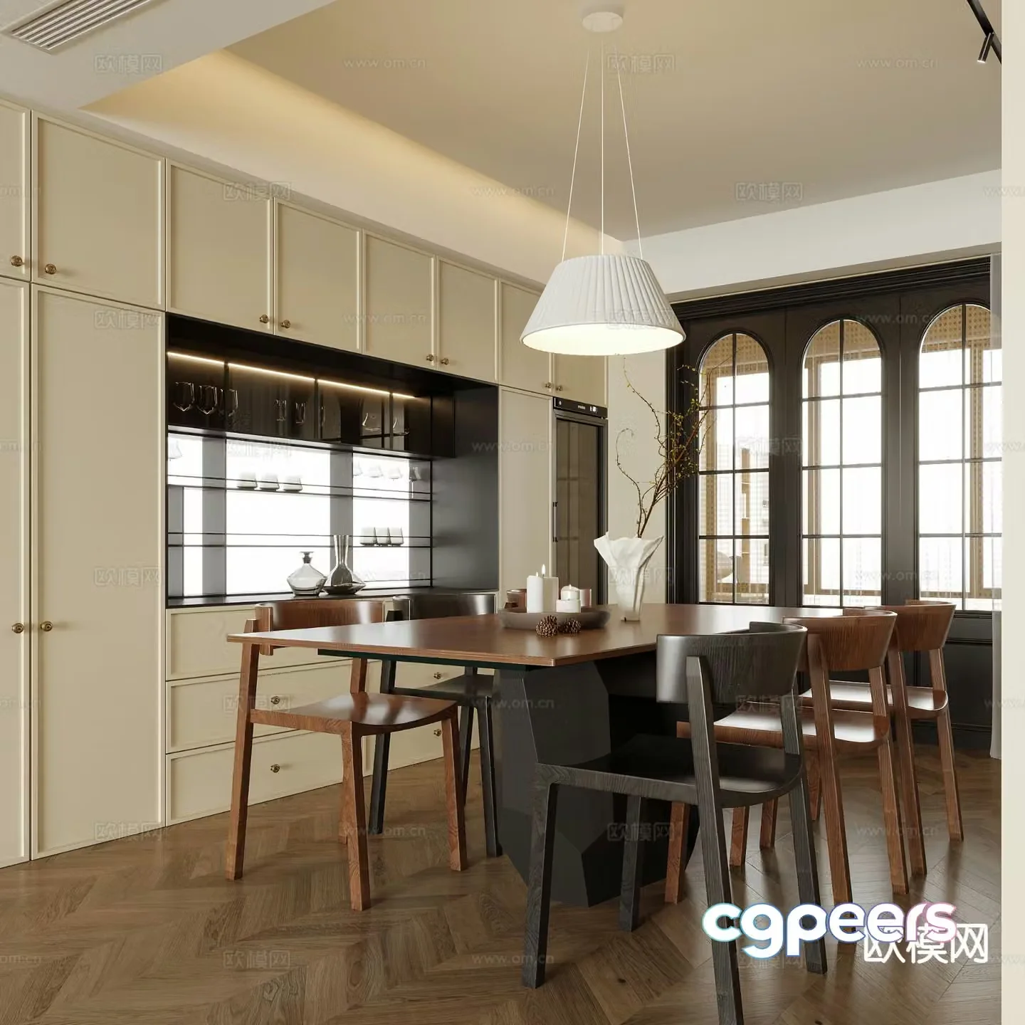 Medieval style restaurant 3d model