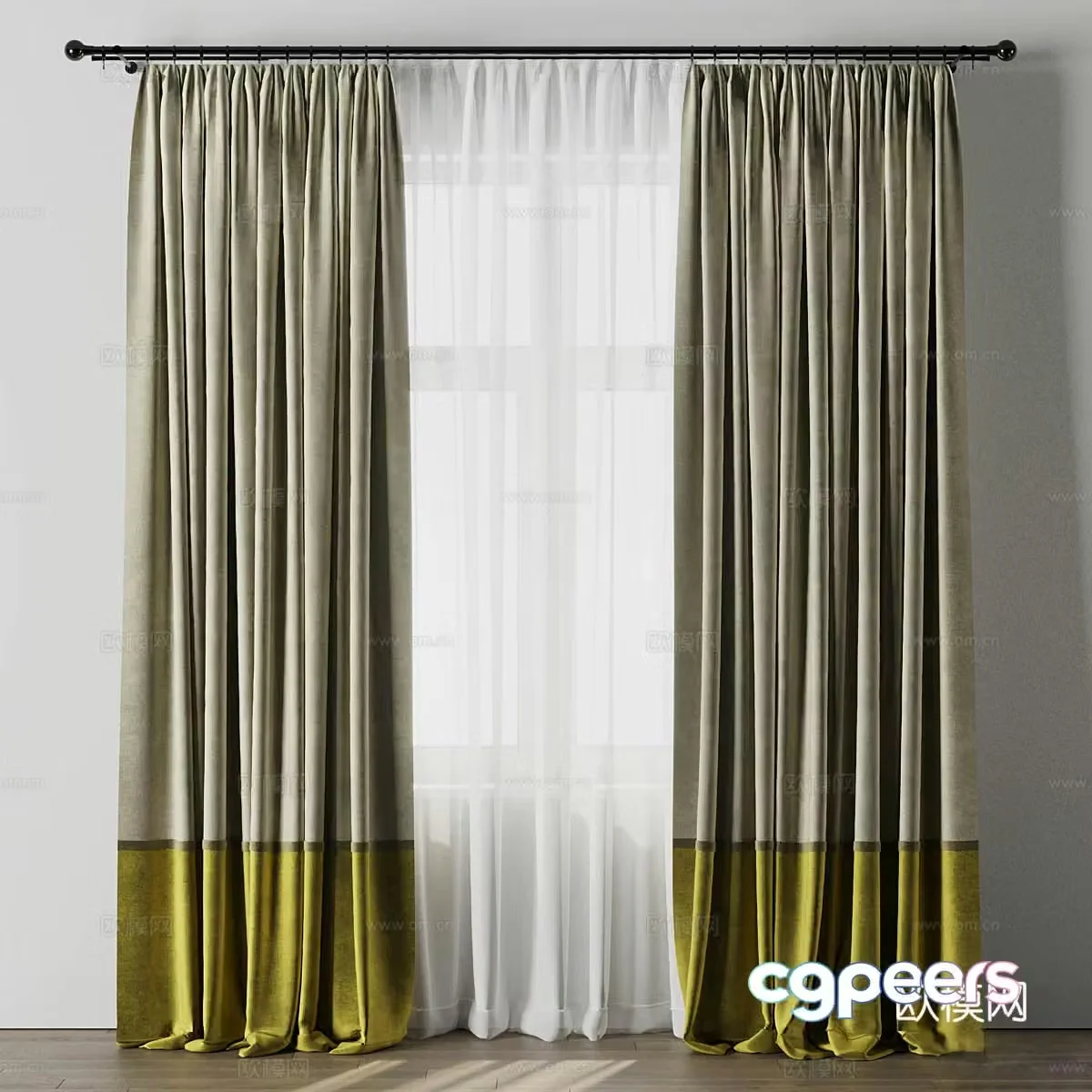 Curtain 3d model