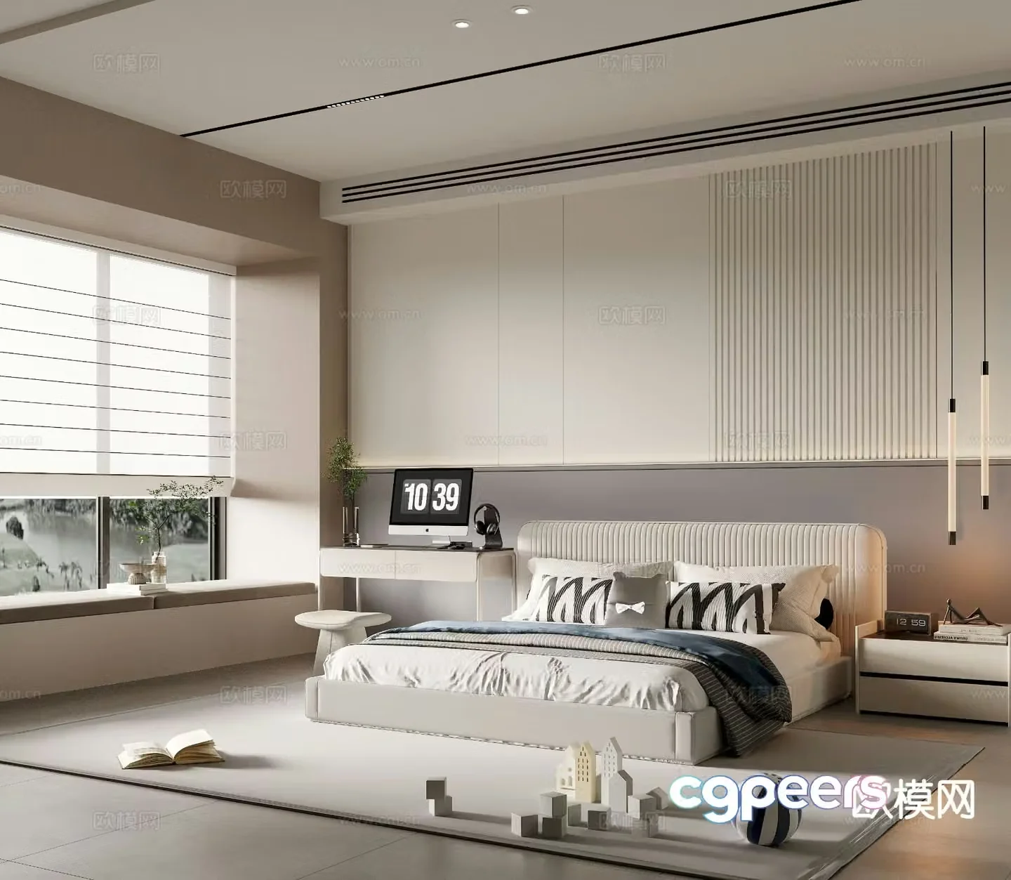 Modern boy’s room kid’s room children’s room 3d model