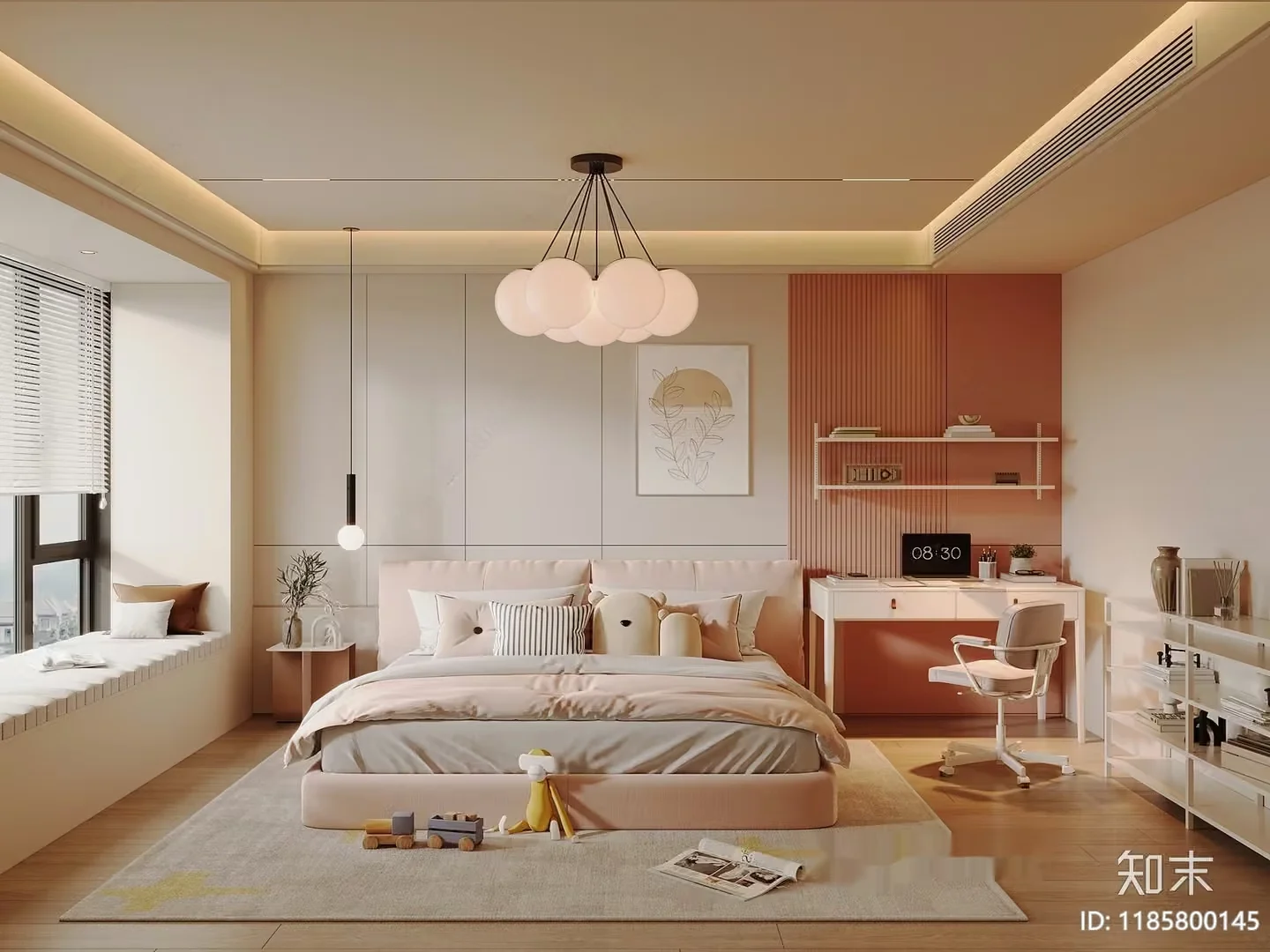 Cozy Bedroom 3D Model – 11554 – VRAY Render