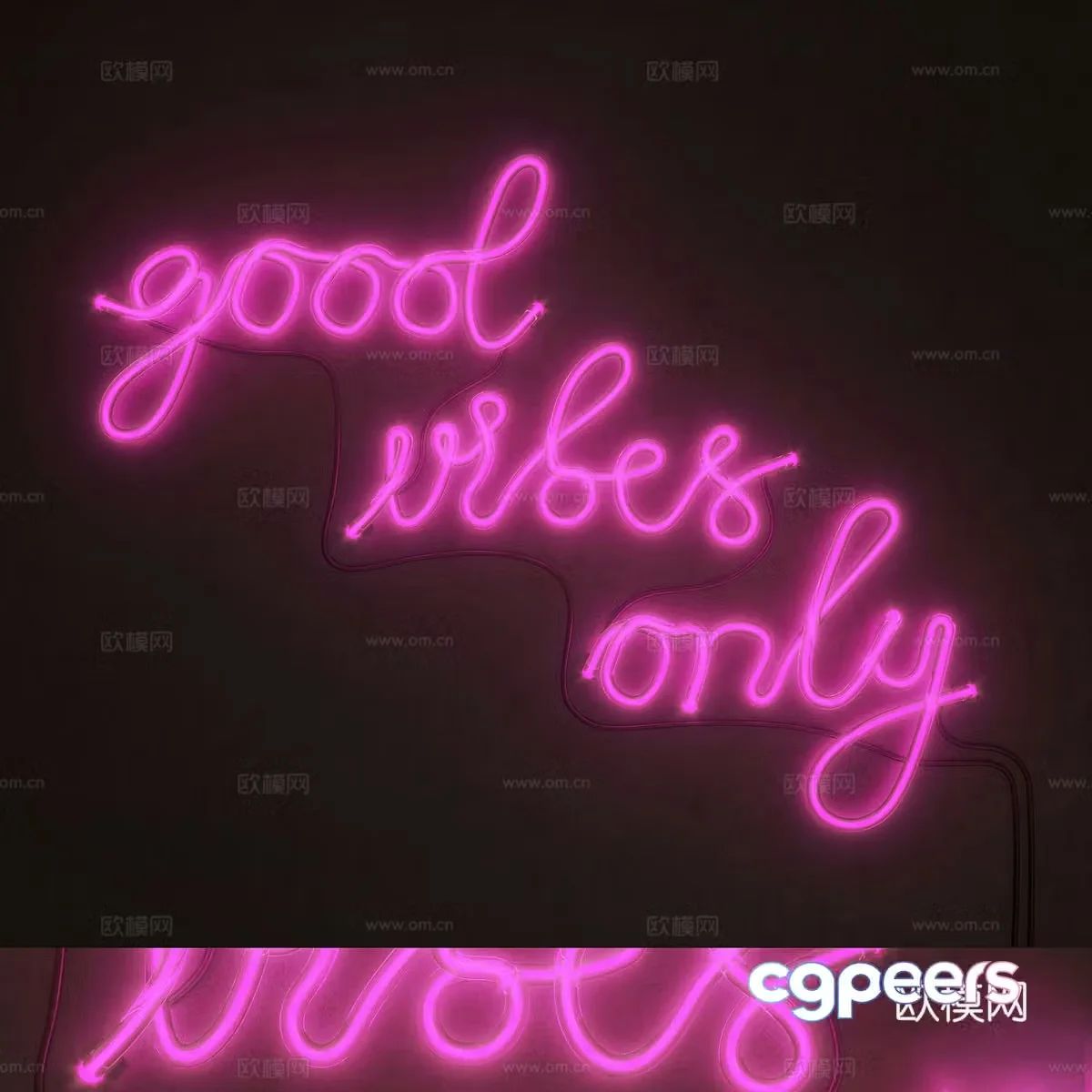 decorative lights neon lights outdoor lights 3d model
