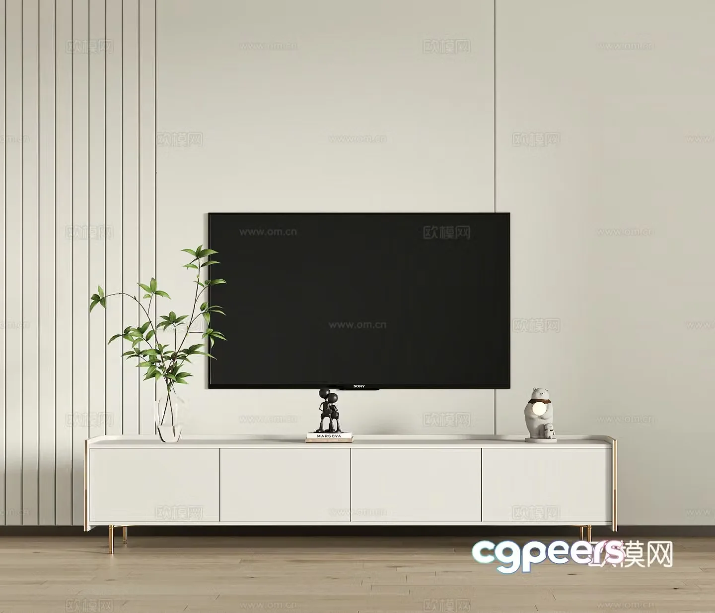 Modern TV cabinet 3d model