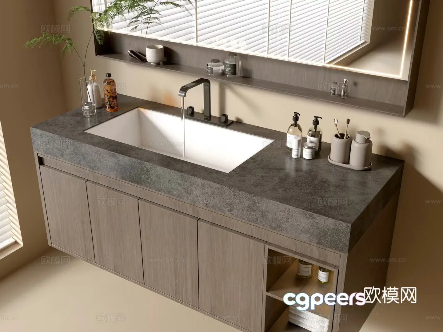 Modern wash basin wash basin 3d model