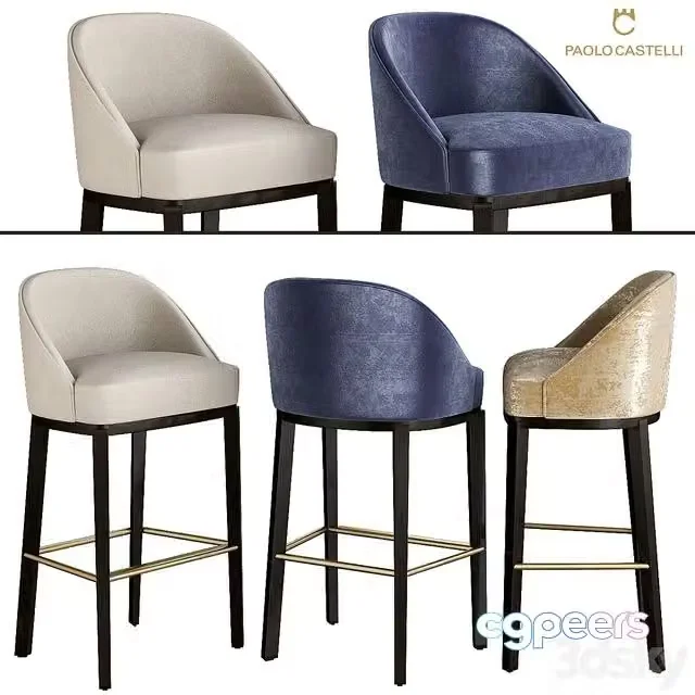 3ds Max Free – Bar stool Venice