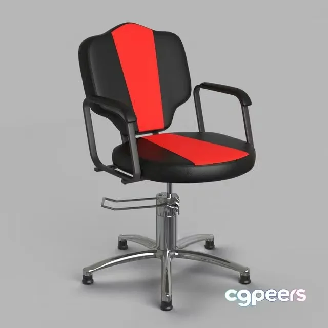 3ds Max Free – Barber chair Mona Economy Madison