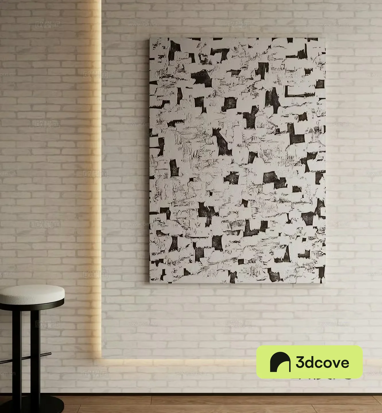 Modern texture painting decorative painting