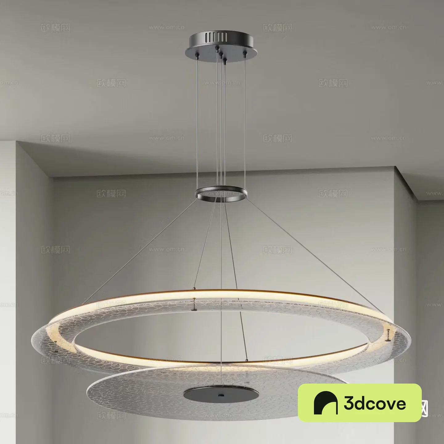 Modern glass chandelier round chandelier