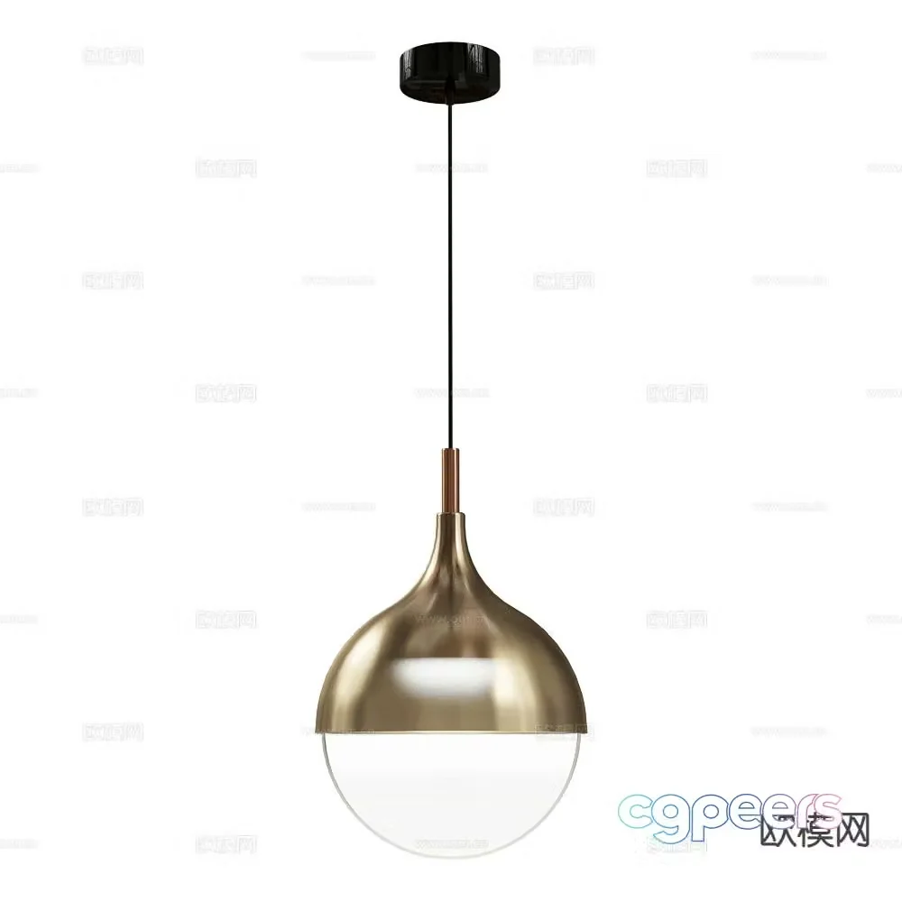 Italamp light luxury small chandelier 3d model