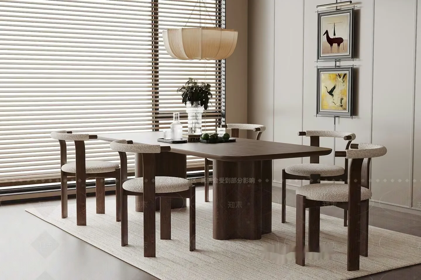 Modern Dining Room 3D Model – 8201 – VRAY Render