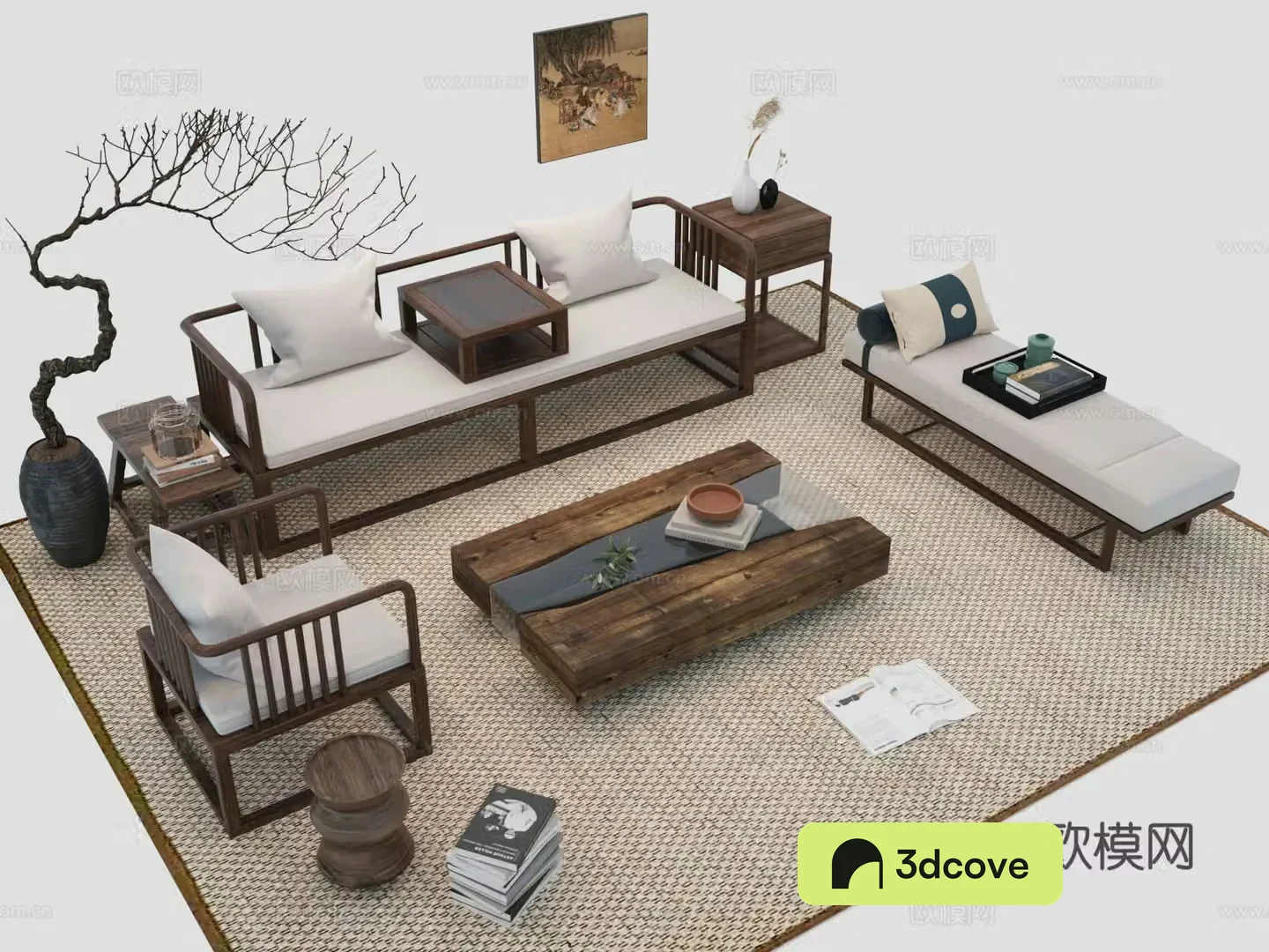 Sofa coffee table combination