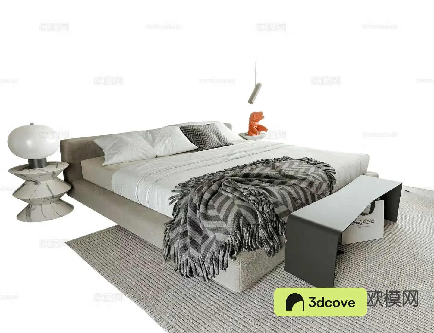 Modern double bed