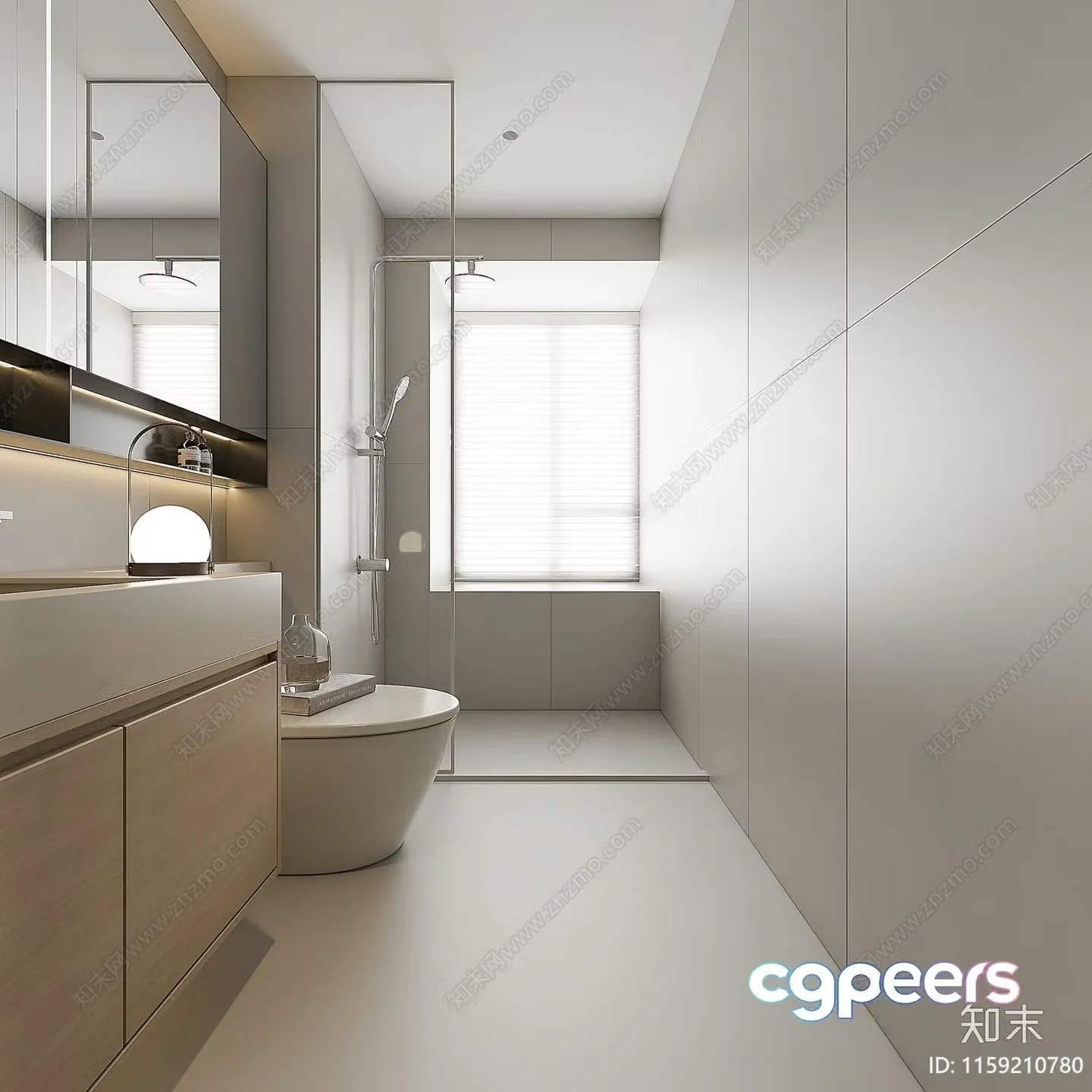 Modern Bathroom 3D Model – 1471 – VRAY Render