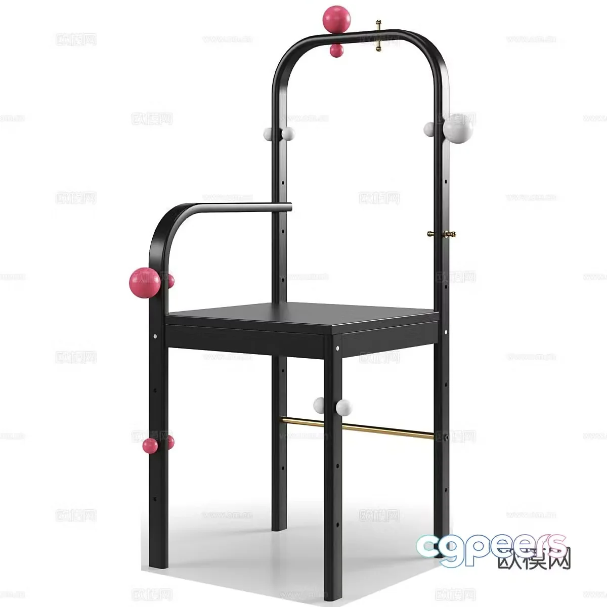 Modern personalized chair single chair 3d model