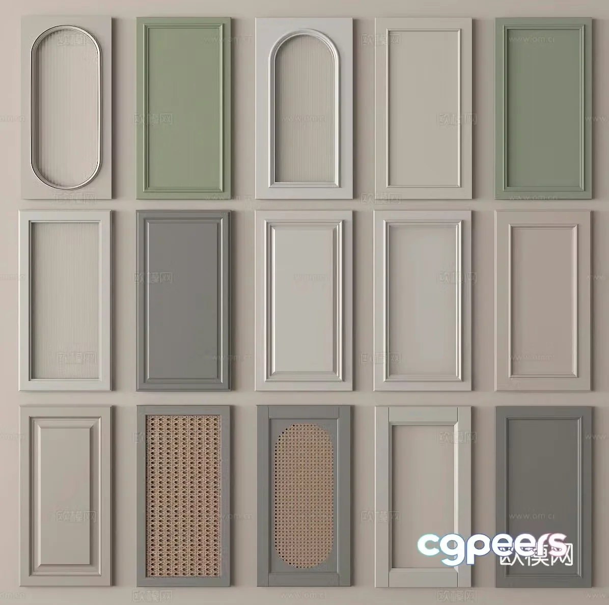 Cabinet door cabinet door wine cabinet door wardrobe door shoe cabinet door 3d model