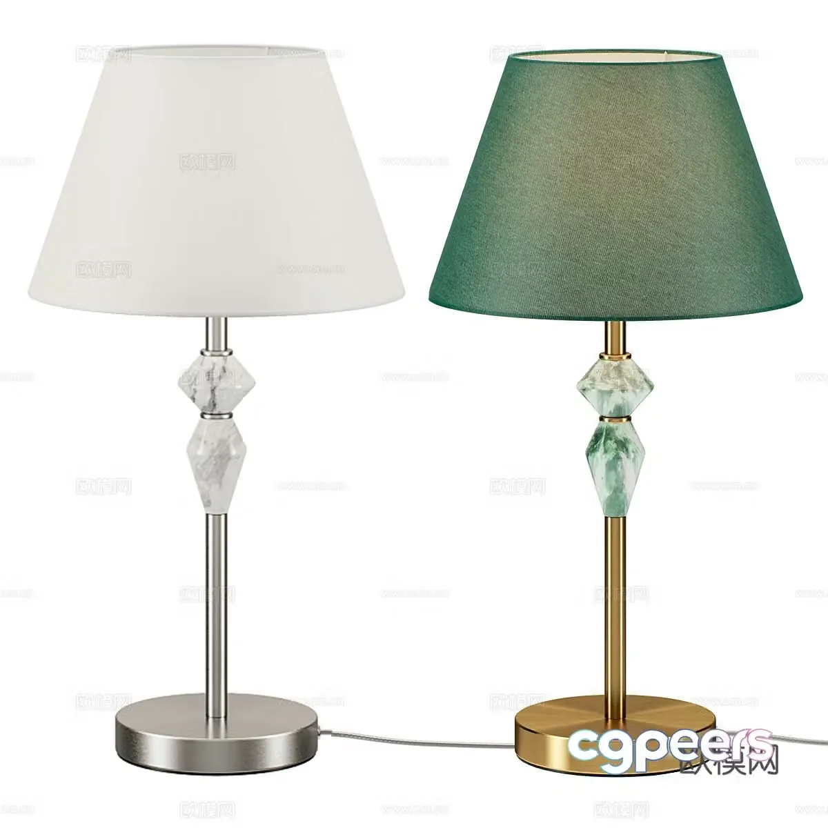 Modern simple desk lamp Table lamp Simple desk lamp Study desk lamp Lamp 3D model