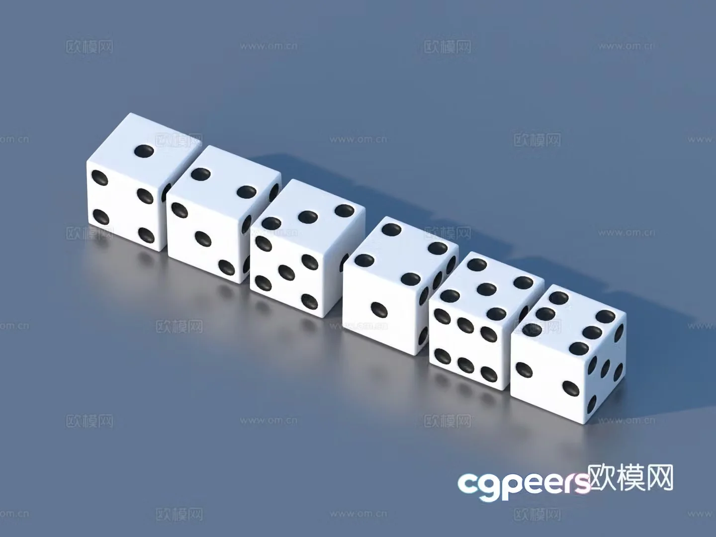 Dice Color Sieve Game Dice 3D Model