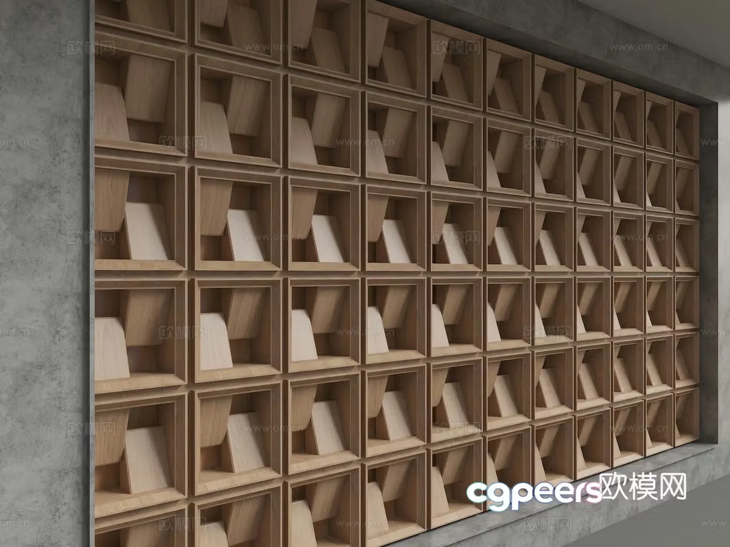 Modern background wall 3d model