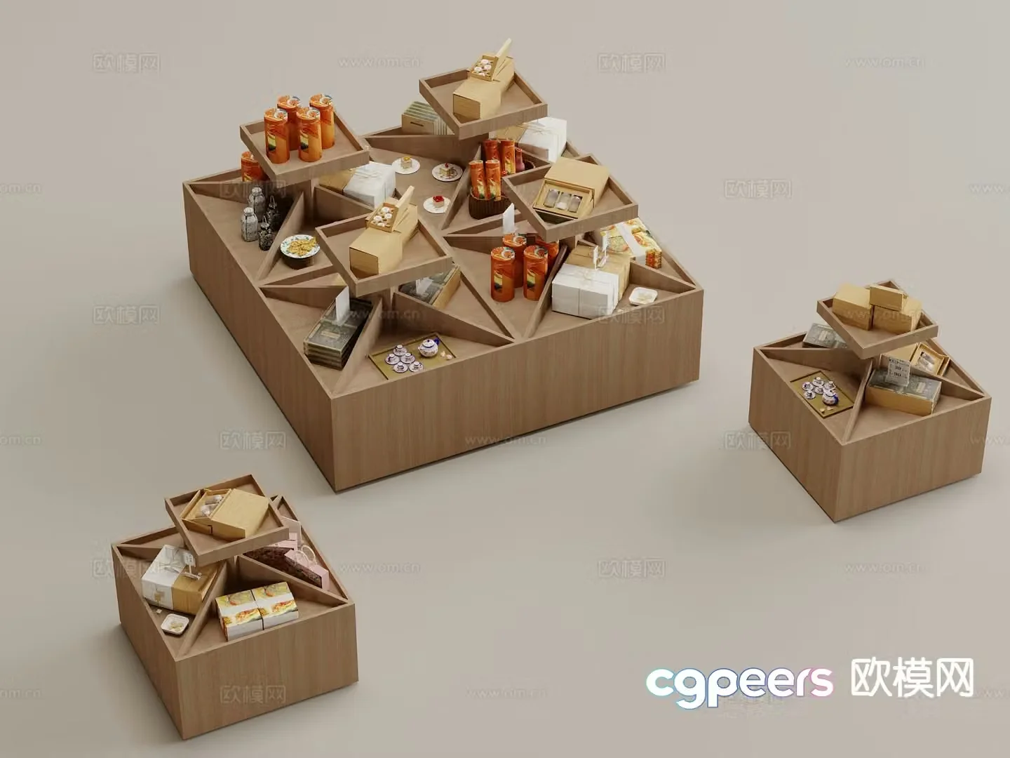 Cultural and creative exhibition stand 3D model