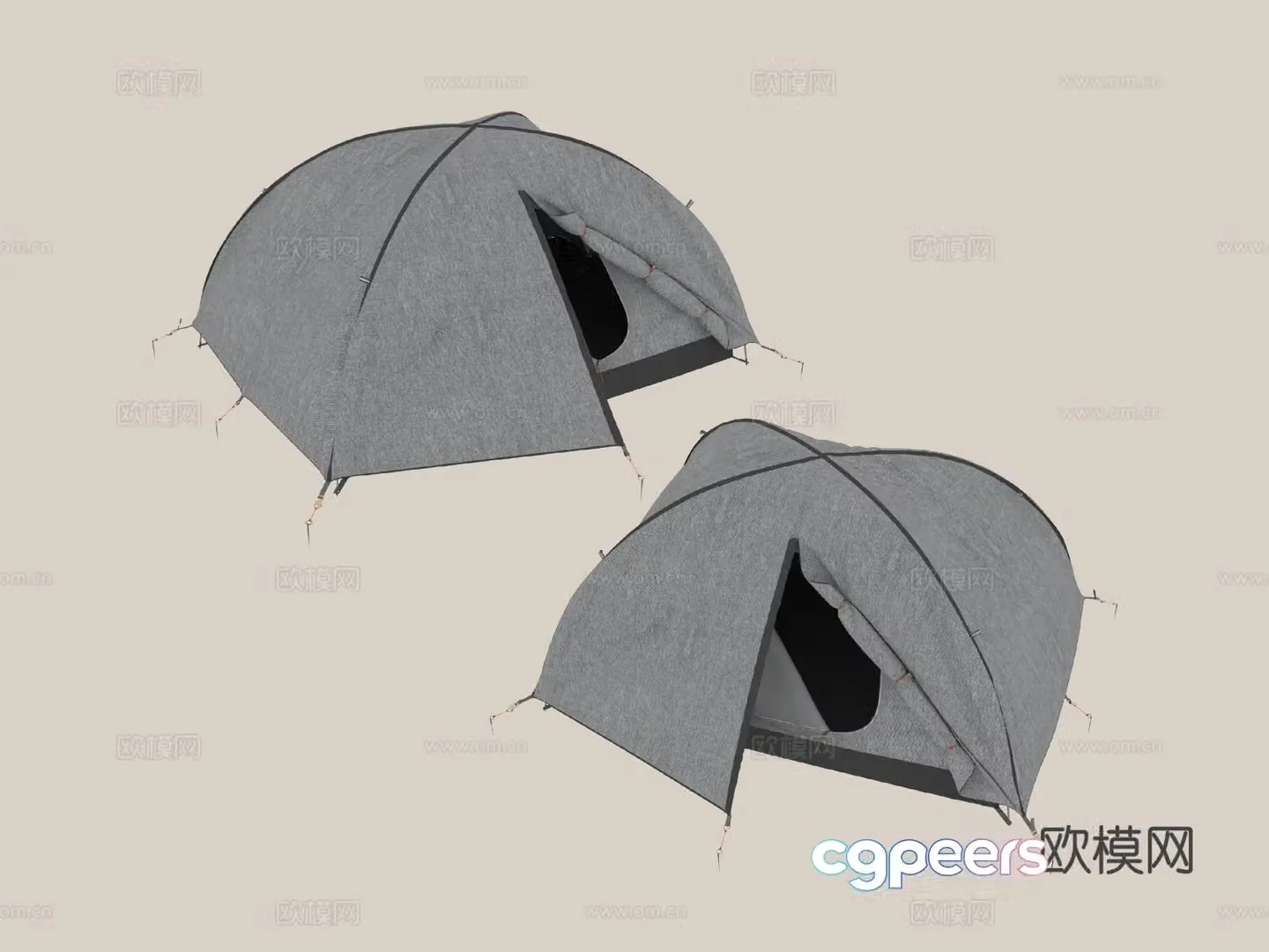 Outdoor tent camping tent 3d model