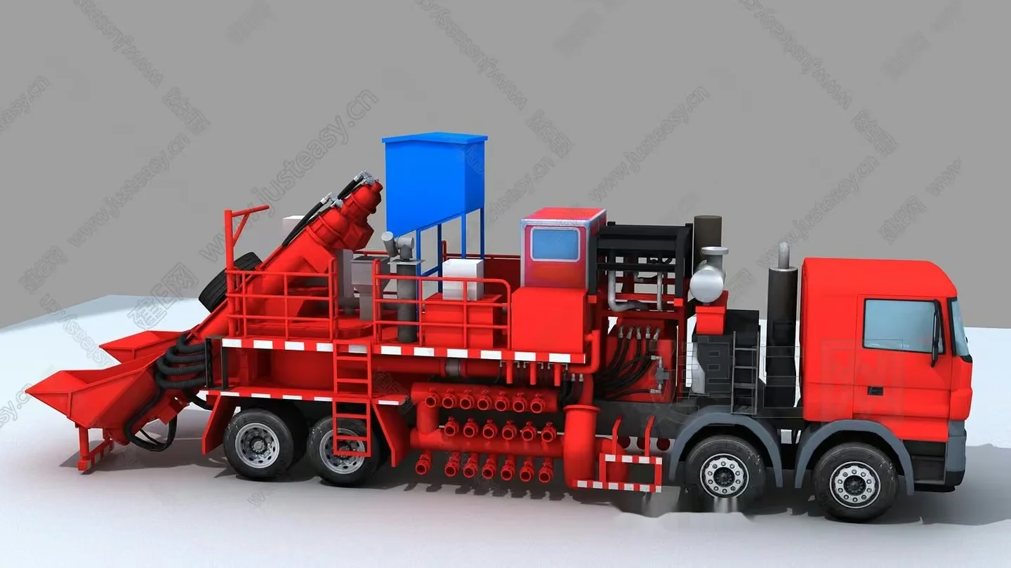 Red Truck 3D Model – 10820 – VRAY Render