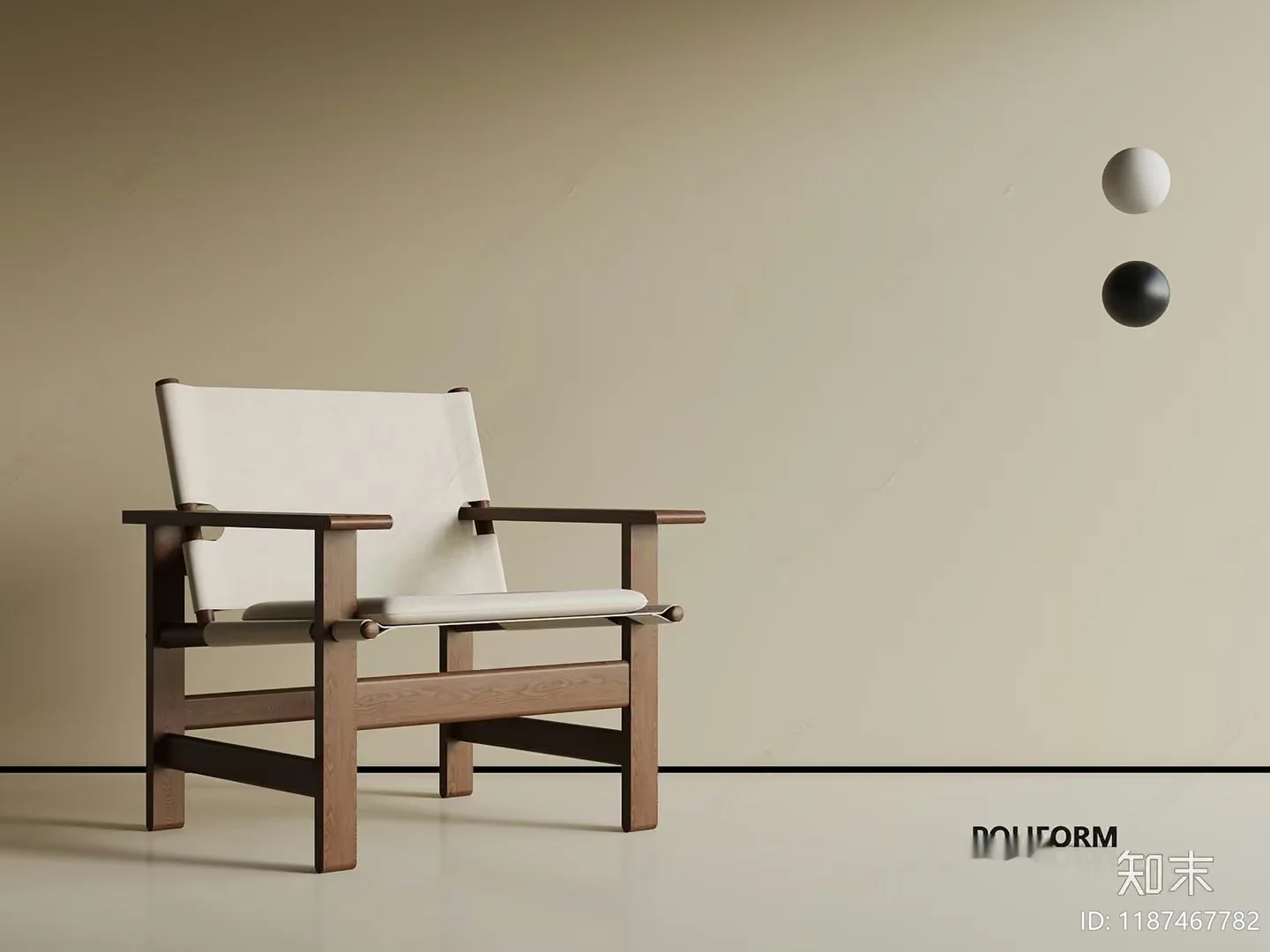 Modern Wooden Chair 3D Model – 23701 – VRAY Render