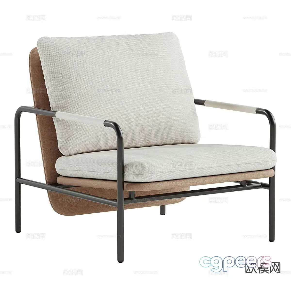 modern leisure chair chair armchair 3d model