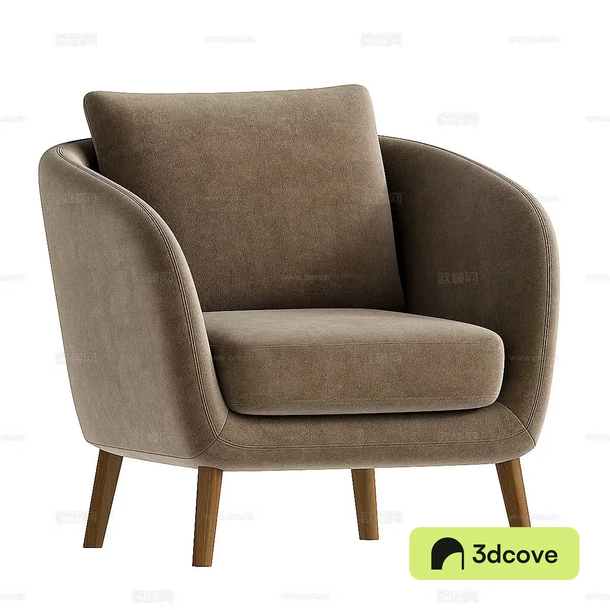 Modern Italian Miltano leisure chair