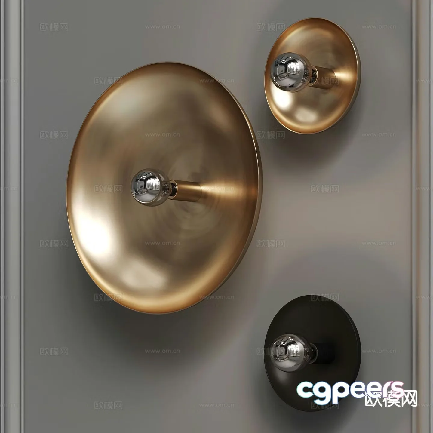 Modern wall light metal wall light 3d model