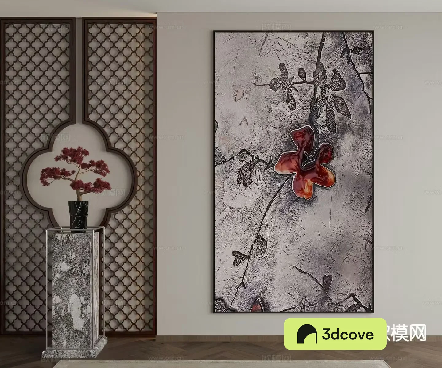 New Chinese style decorative painting texture painting hanging painting
