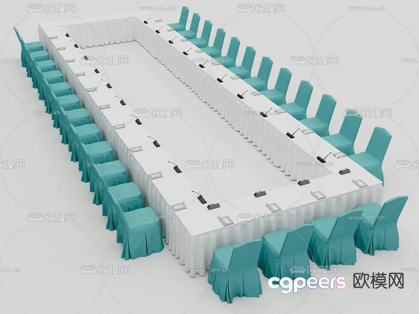 Modern conference table conference table 3d model
