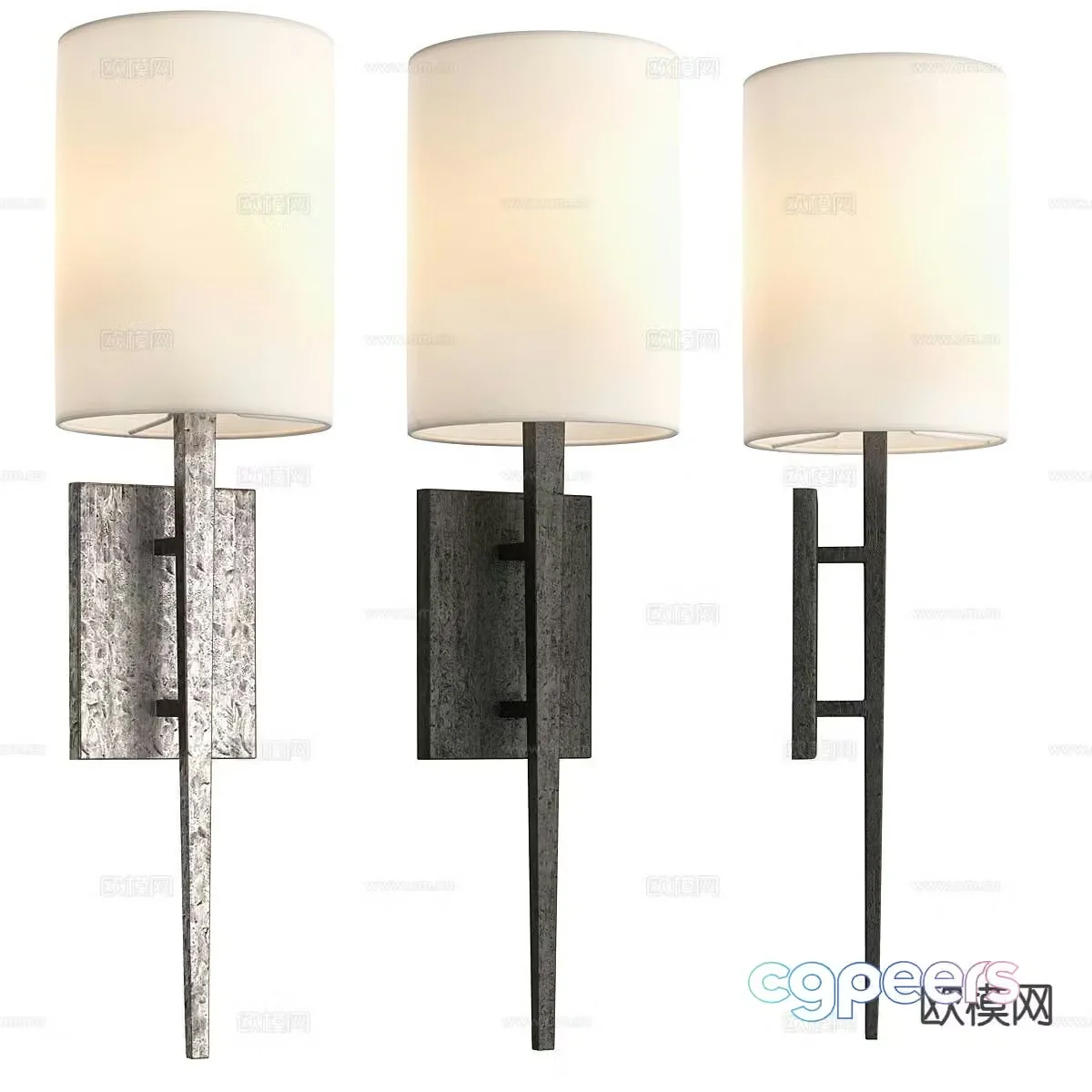 Modern wall light 3d model