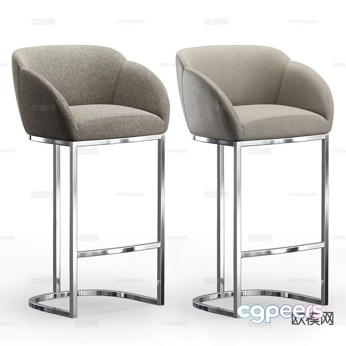 Modern bar stool bar stool high stool 3d model