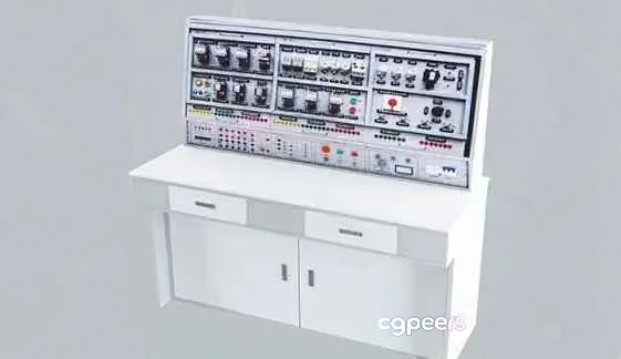 White Control Panel 3D Model – 16226 – VRAY Render