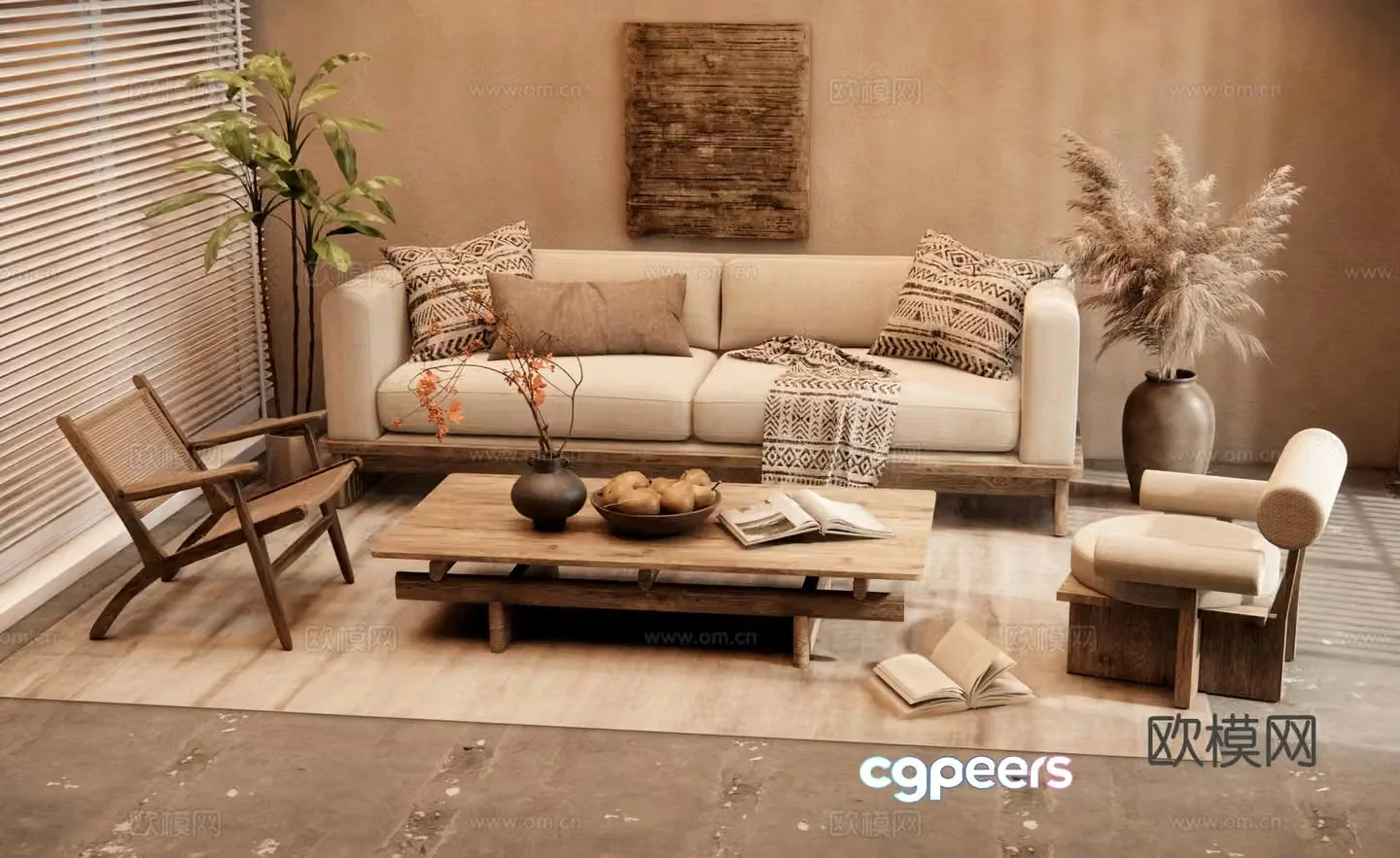 Wasabi combination sofa 3D model